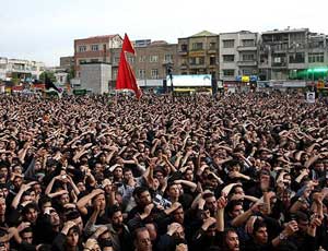 تصاویری از تجمع بزرگ فاطمیون در تهران