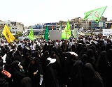 راهپیمایی نمازگزاران تهرانی در اعتراض به بدحجابی