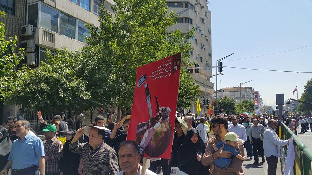 تصاویر اختصاصی عصر امروز از راهپیمایی روز قدس تهران