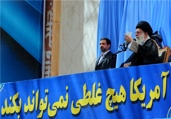 سخنان رهبر ایران بازتاب سخن «آمریکا هیچ غلطی نمی‌تواند بکند» بود