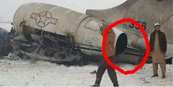 آیا هواپیمای آمریکایی توسط طالبان ساقط شده است؟/ عکس